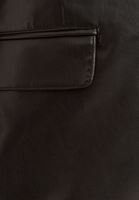 Bayan Siyah Vegan Deri Blazer Ceket