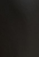 Bayan Siyah Straight-Fit Vegan Deri Pantolon