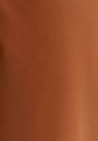 Bayan Kahverengi Straight-Fit Vegan Deri Pantolon