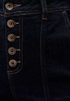 Bayan Mavi Yüksek Bel Baggy-Fit Denim Pantolon