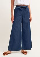 Bayan Mavi Ultra High Rise Wide-Leg Pantolon