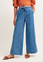 Bayan Mavi Ultra High Rise Wide-Leg Pantolon