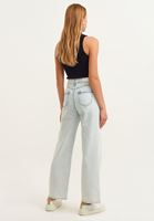 Bayan Mavi Baggy-Fit Denim Pantolon