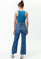 Bayan Mavi Baggy-Fit Denim Pantolon