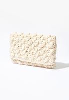 Bayan Krem Makrome Portföy Çanta