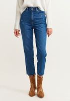 Bayan Mavi Ultra Yüksek Bel Mom Jean Pantolon