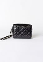 Bayan Siyah Dokulu Makyaj Çantası