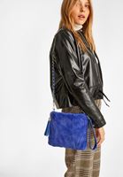 Bayan Mavi Peluş Detaylı Çanta