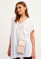 Bayan Pembe Cüzdan Detaylı Telefon Çantası