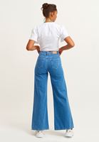 Bayan Mavi Wide-Leg Denim Pantolon