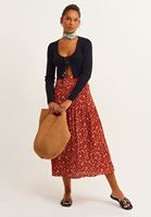 Bayan Yeşil Desenli Mini Fular