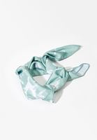 Bayan Yeşil Desenli Mini Fular