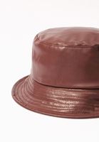 Bayan Bordo Vegan Bucket Şapka