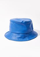 Bayan Lacivert Vegan Bucket Şapka