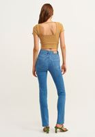 Bayan Mavi Slim-Fit Denim Pantolon