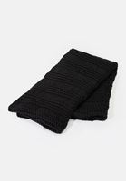 Bayan Siyah Kalın Atkı