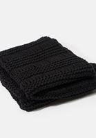 Bayan Siyah Kalın Atkı