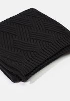 Bayan Siyah Kalın Atkı