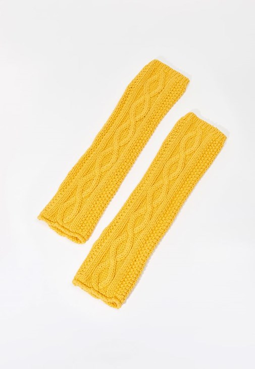 Turuncu Kalın Örgü Eldiven