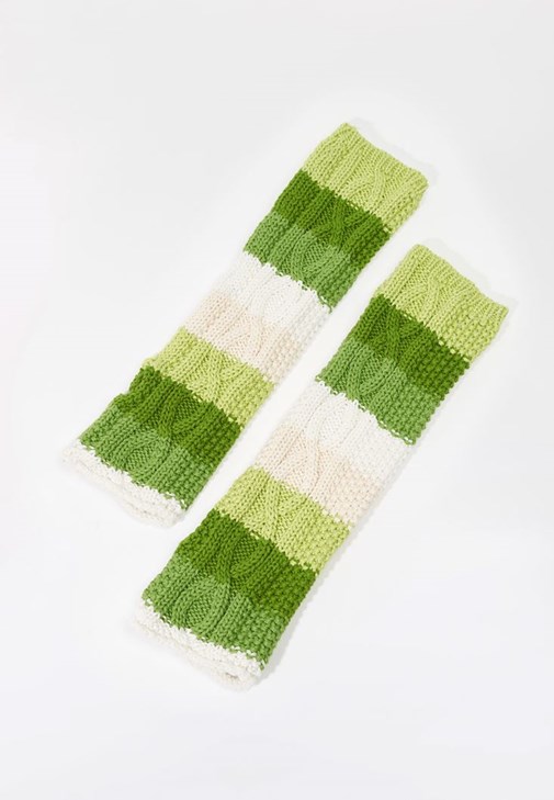 Yeşil Kalın Örgü Eldiven