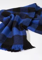 Bayan Çok Renkli Kare Desenli Kalın Şal