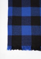 Bayan Çok Renkli Kare Desenli Kalın Şal