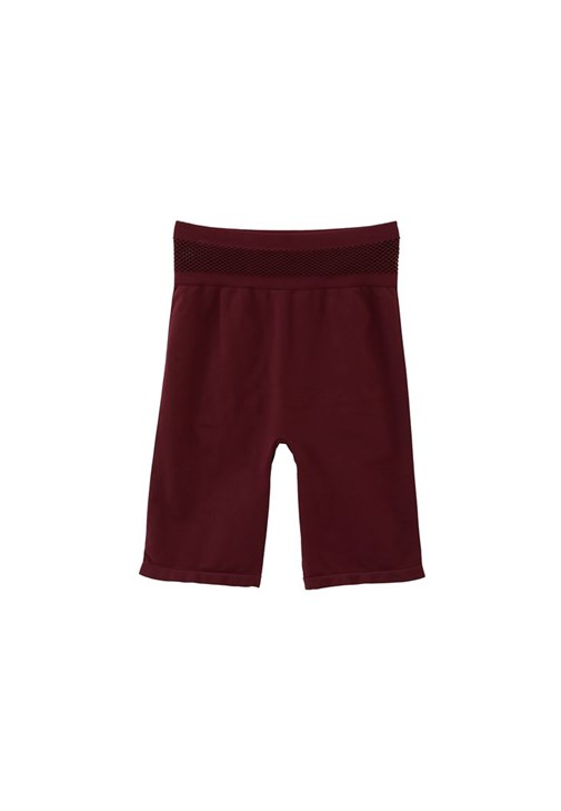 Asimetrik V Yaka Tişört ve Dikişsiz Biker Tayt Kombini