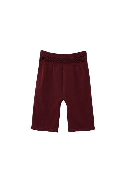 Asimetrik V Yaka Tişört ve Dikişsiz Biker Tayt Kombini