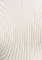 Bayan Krem High-Neck Dikişsiz Tank Top