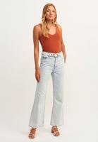 Bayan Kiremit Askı Detaylı V-Neck Tank Top