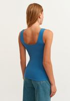 Kare Yaka Atlet ve Straight-Fit Pantolon Kombini