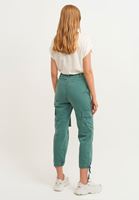 Bayan Yeşil Casual Kemerli Kargo Pantolon