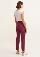 Bayan Bordo Casual Kargo Pantolon