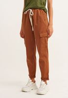 Bayan Kahverengi Casual Kargo Pantolon