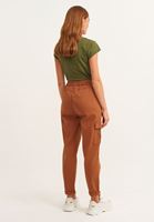 Bayan Kahverengi Casual Kargo Pantolon