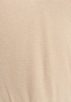 Bayan Açık Krem V-Neck Crop Bluz