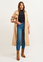 Bayan Siyah Dantel Detaylı Triko Kazak