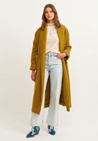 Bayan Bej Dantel Detaylı Triko Kazak