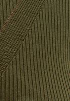 Bayan Yeşil Flare Kollu High-Neck Triko