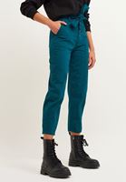 Bayan Mavi High-Rise Carrot Fit Pantolon