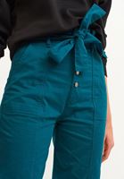 Bayan Mavi High-Rise Carrot Fit Pantolon