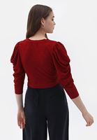 Hırka ve Saten Pantolon Kombini