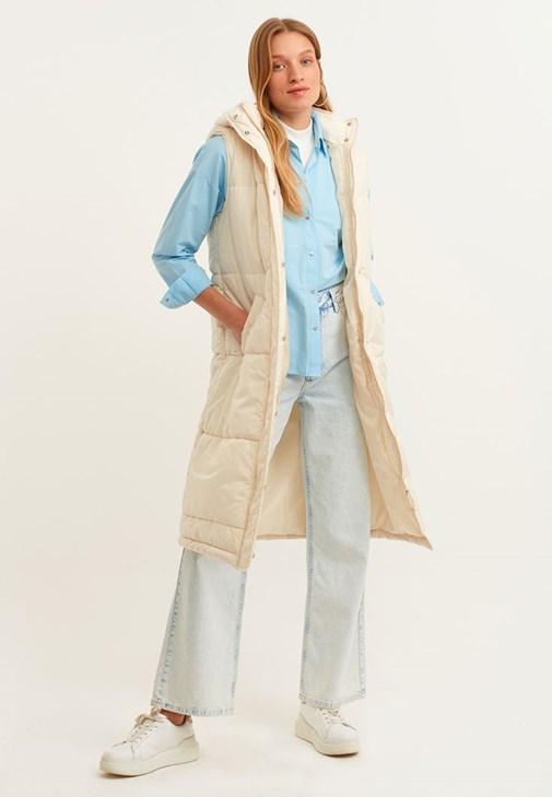 Oversize Poplin Gömlek ve Skinny Pantolon Kombini