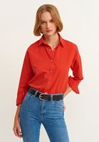 Oversize Poplin Gömlek ve Denim Pantolon Kombini