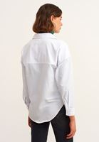 Skinny Pantolon ve Oversize Cepli Gömlek Kombini