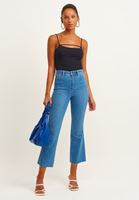 Bayan Siyah Biye Detaylı Atlet