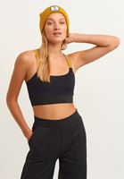 Bayan Siyah Lastik Detaylı Sporcu Atleti