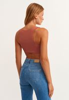 Bayan Turuncu Cut-Out Detaylı Bodysuit