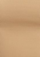 Bayan Bej Düşük Omuz Crop Bluz