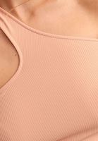 Bayan Turuncu Tek Omuz Crop Top